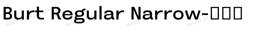 Burt Regular Narrow字体转换